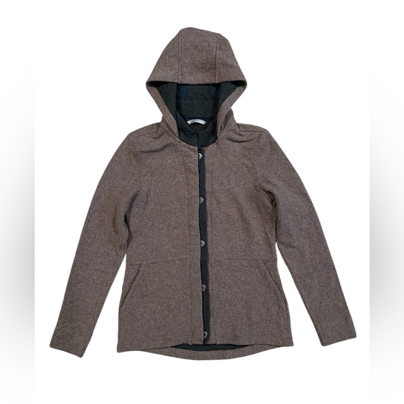 Horny Toad Monterosa Hooded Jacket Medium Brown Wool‎ - Picture 1 of 6